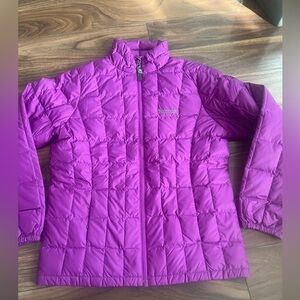 Kids marmot winter coat lightweight purple full zip youth large